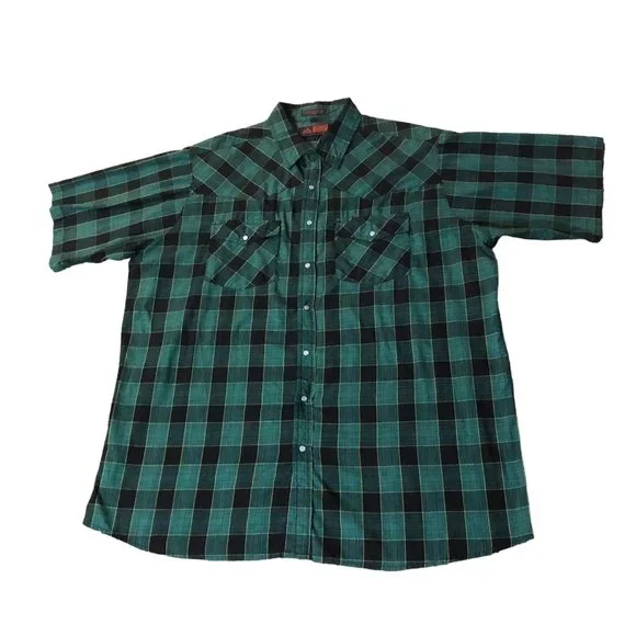 Canyon Ridge Outfitters Shirt Mens 3XT Tall Plain Pearl Snap - Picture 3 of 16